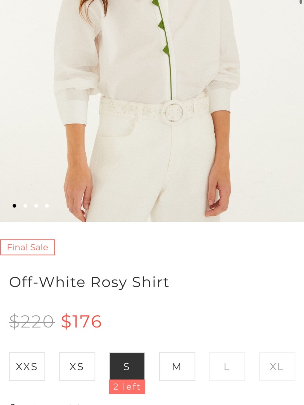 Farm Rio: OFF WHITE ROSY SHIRT - Picture 6 of 11